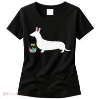 Dachshund Easter Bunny Dog Silhouette Women's T-Shirt thumb 0