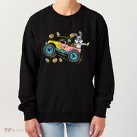 Dabbing Easter Bunny Happy Easter Monster Truck Lovers Women's Sweatshirt thumb 0