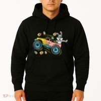Dabbing Easter Bunny Happy Easter Monster Truck Lovers Hoodie thumb 2