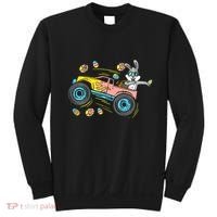Dabbing Easter Bunny Happy Easter Monster Truck Lovers Sweatshirt thumb 0