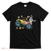 Dabbing Easter Bunny Happy Easter Monster Truck Lovers T-Shirt thumb 0