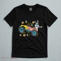 Dabbing Easter Bunny Happy Easter Monster Truck Lovers T-Shirt thumb 5
