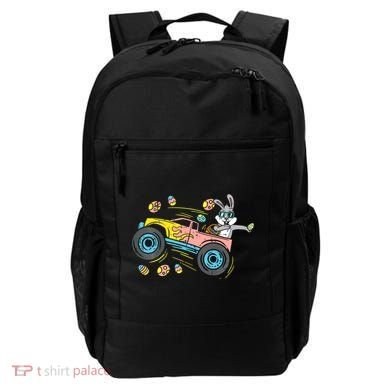 Dabbing Easter Bunny Happy Easter Monster Truck Lovers Backpack