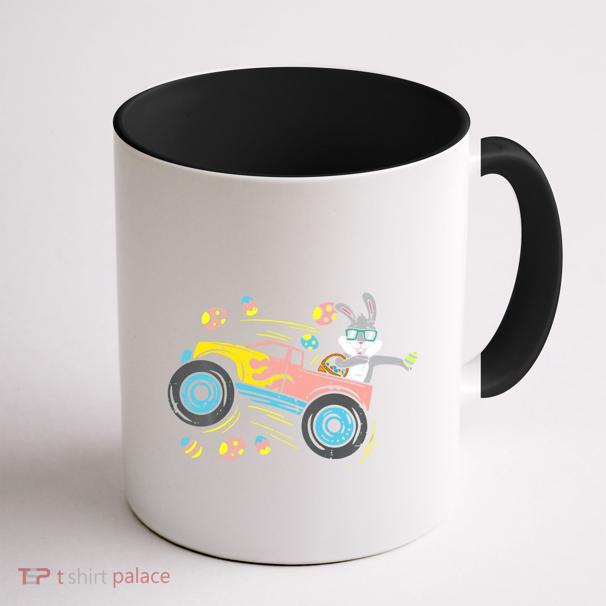 Dabbing Easter Bunny Happy Easter Monster Truck Lovers Coffee Mug