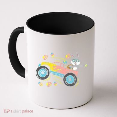 Dabbing Easter Bunny Happy Easter Monster Truck Lovers Coffee Mug