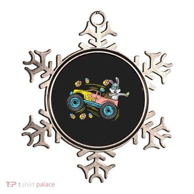 Dabbing Easter Bunny Happy Easter Monster Truck Lovers Ornament