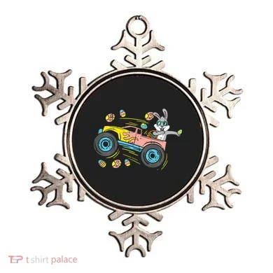 Dabbing Easter Bunny Happy Easter Monster Truck Lovers Ornament