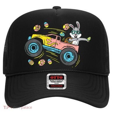 Dabbing Easter Bunny Happy Easter Monster Truck Lovers Hat