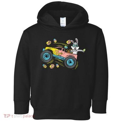 Dabbing Easter Bunny Happy Easter Monster Truck Lovers Toddler Hoodie