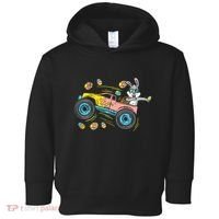 Dabbing Easter Bunny Happy Easter Monster Truck Lovers Toddler Hoodie thumb 0