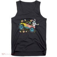 Dabbing Easter Bunny Happy Easter Monster Truck Lovers Tank Top thumb 0
