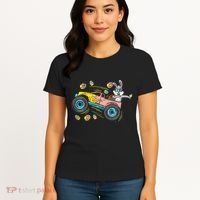 Dabbing Easter Bunny Happy Easter Monster Truck Lovers Women's T-Shirt thumb 4