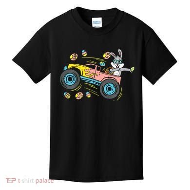 Dabbing Easter Bunny Happy Easter Monster Truck Lovers Kids T-Shirt