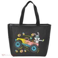 Dabbing Easter Bunny Happy Easter Monster Truck Lovers Tote Bag thumb 0