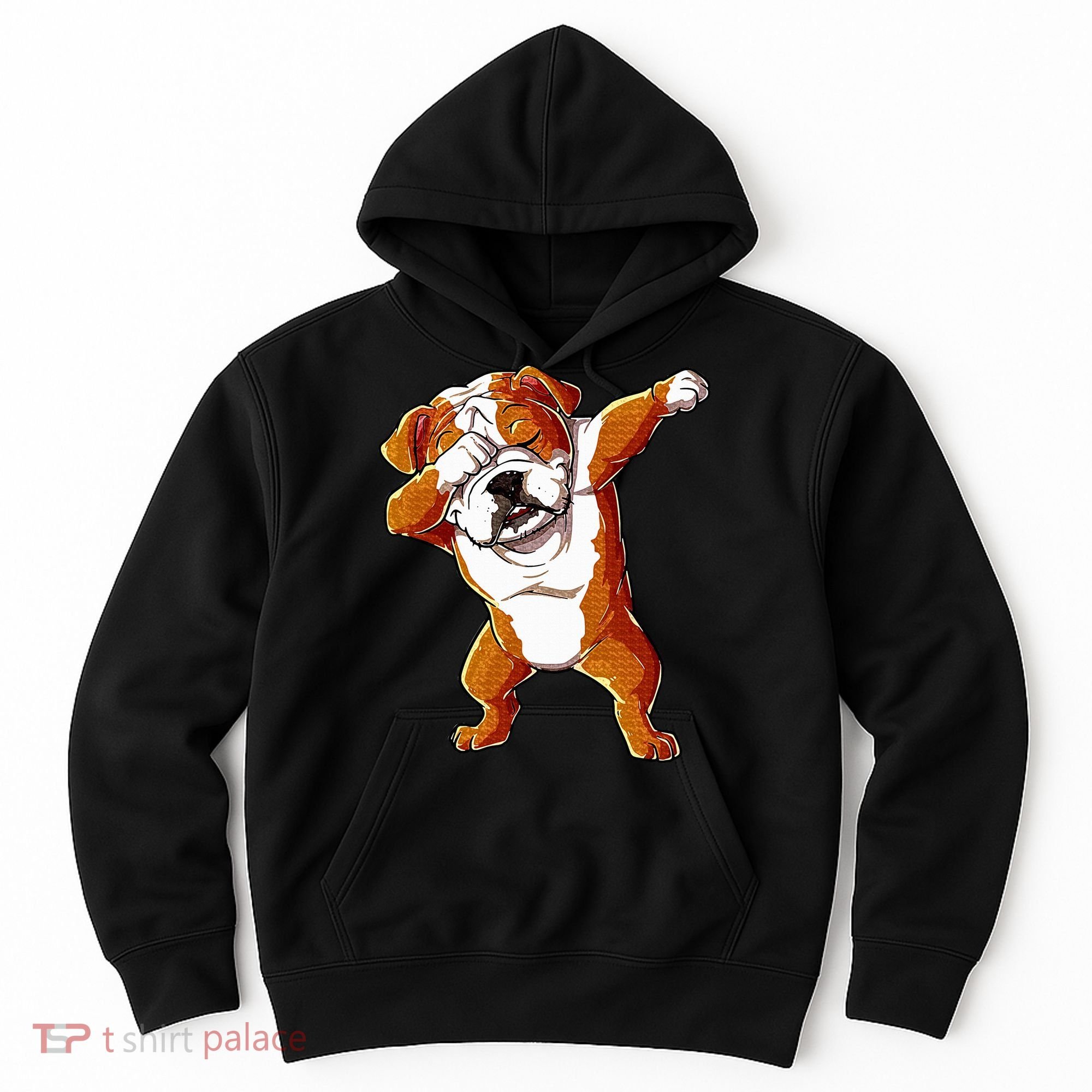 Dabbing English Bulldog Boy Dab Dance Puppy Lover Hoodie