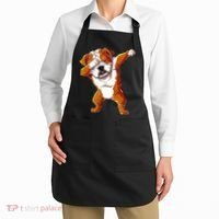 Dabbing English Bulldog Boy Dab Dance Puppy Lover Apron thumb 2