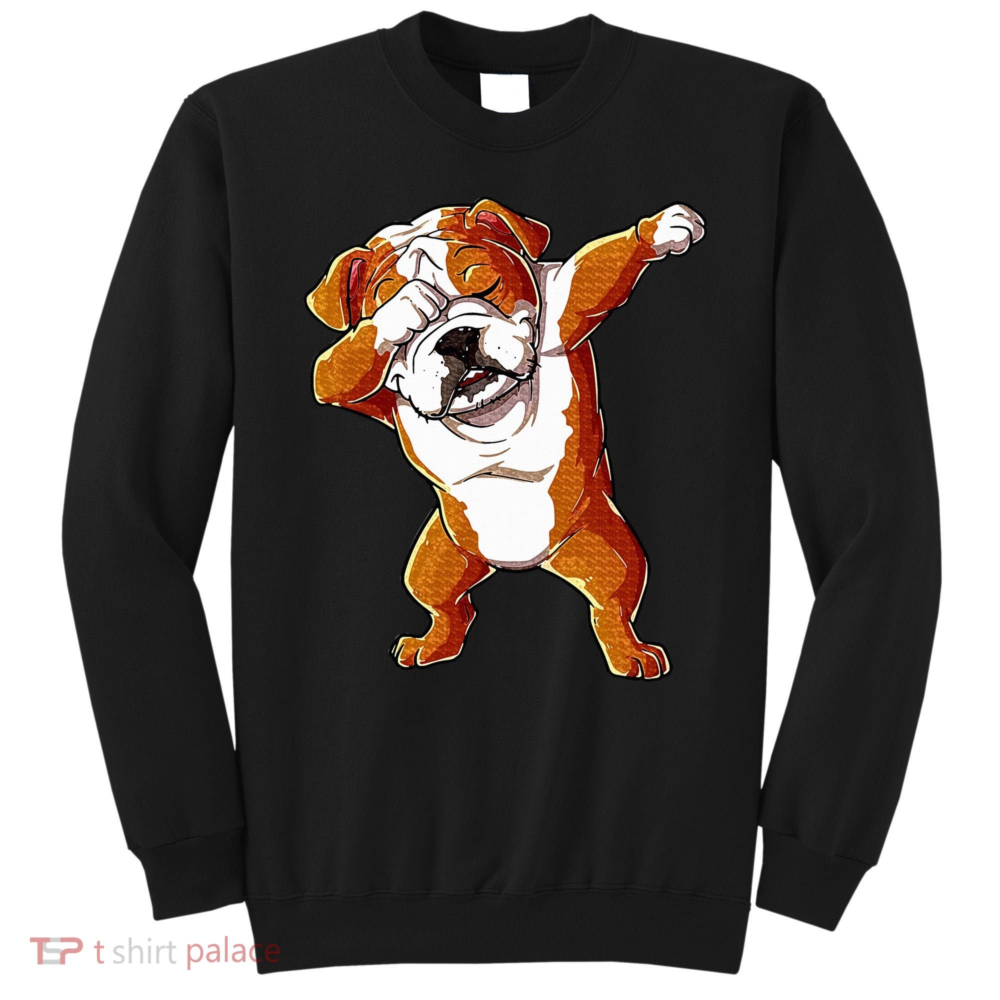 Dabbing English Bulldog Boy Dab Dance Puppy Lover Sweatshirt