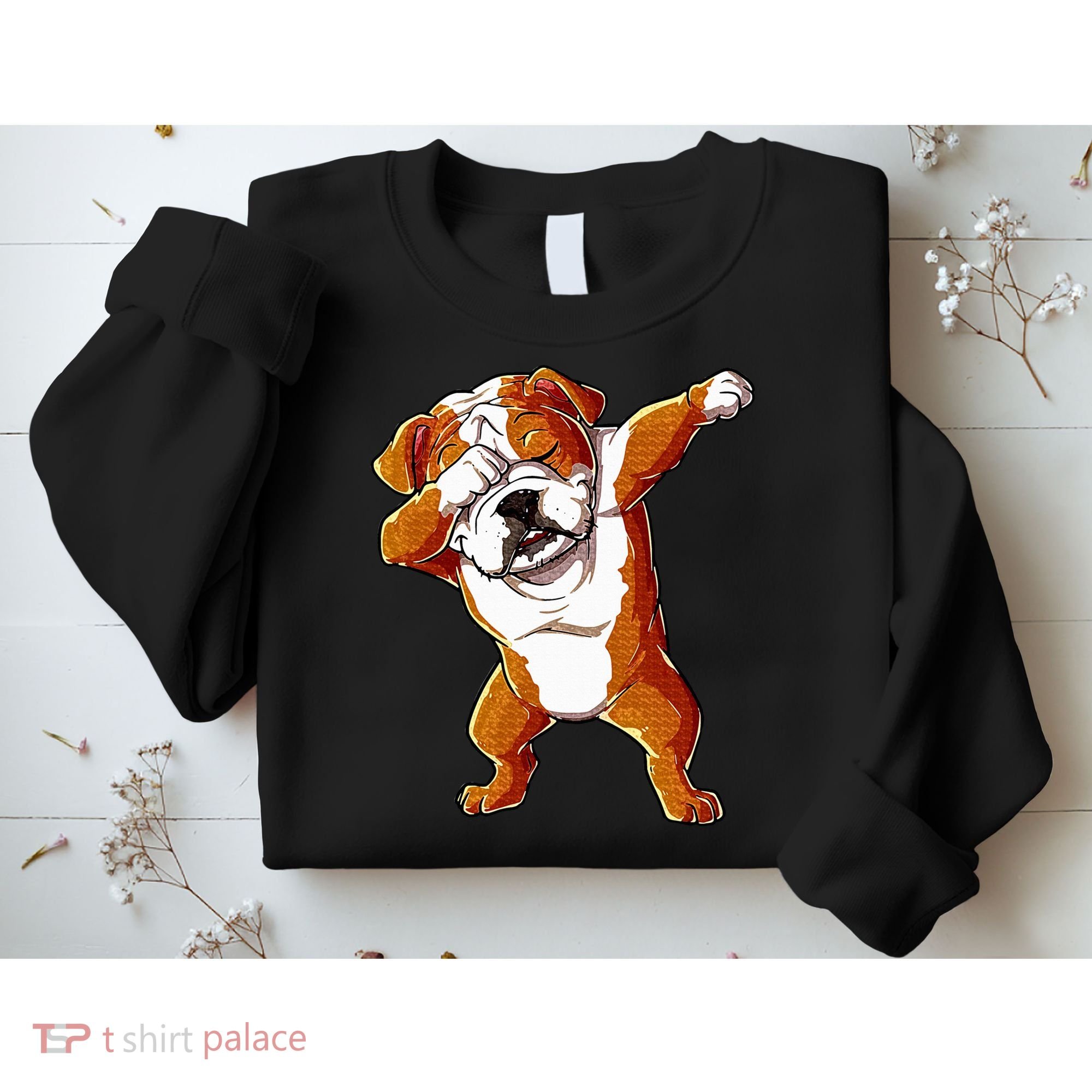 Dabbing English Bulldog Boy Dab Dance Puppy Lover Sweatshirt