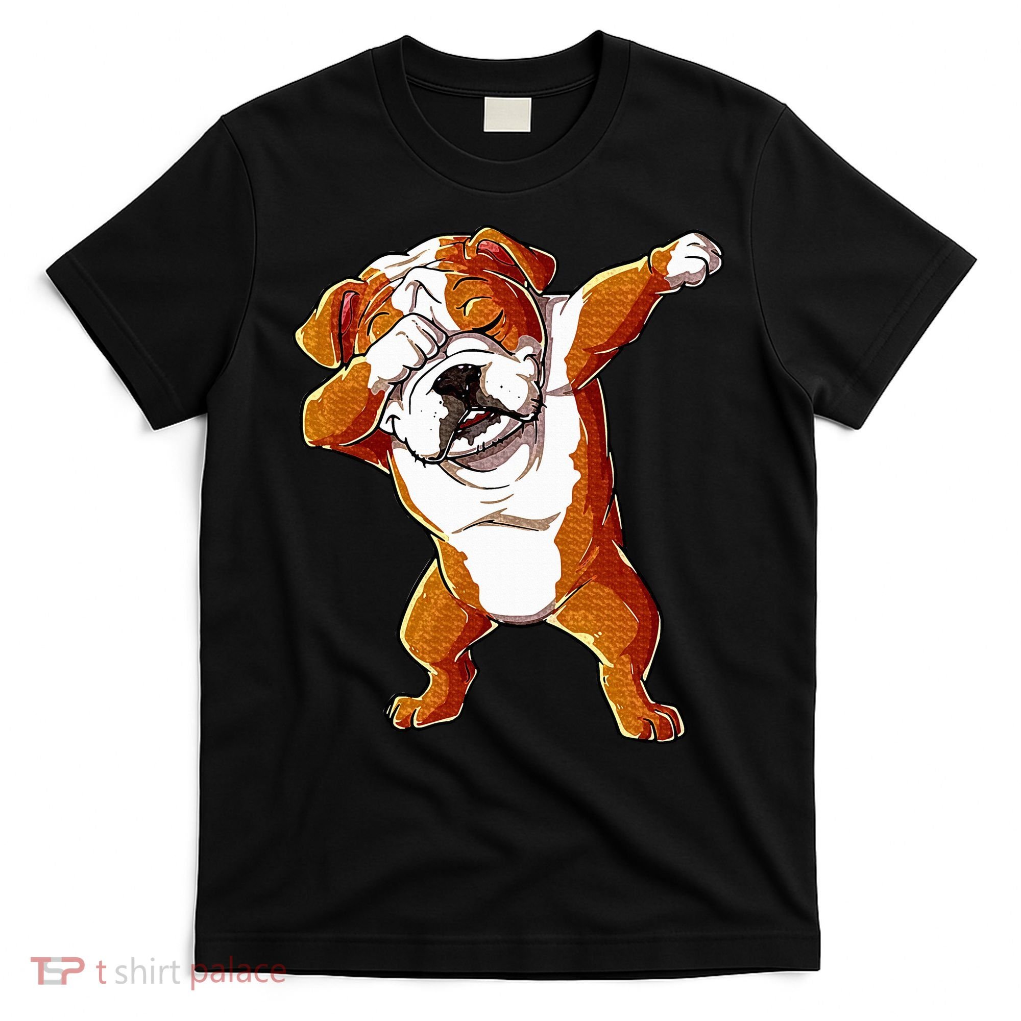 Dabbing English Bulldog Boy Dab Dance Puppy Lover T-Shirt