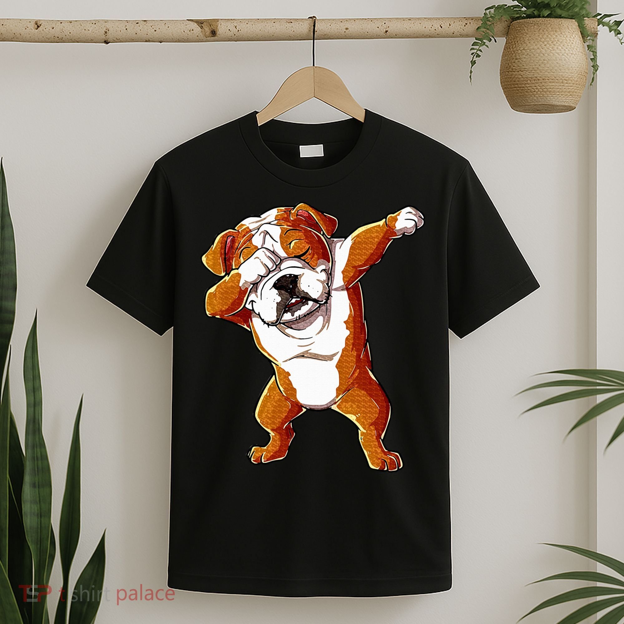 Dabbing English Bulldog Boy Dab Dance Puppy Lover T-Shirt