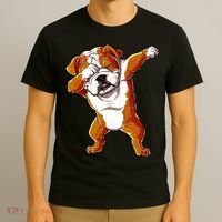 Dabbing English Bulldog Boy Dab Dance Puppy Lover T-Shirt thumb 3