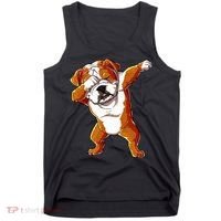 Dabbing English Bulldog Boy Dab Dance Puppy Lover Tank Top thumb 0