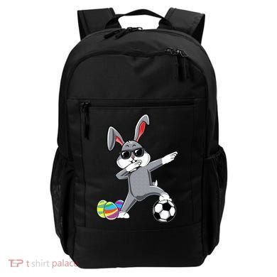 Dabbing Easter Bunny Rabbit Dab Soccer Player Backpack