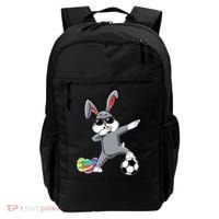 Dabbing Easter Bunny Rabbit Dab Soccer Player Backpack thumb 0
