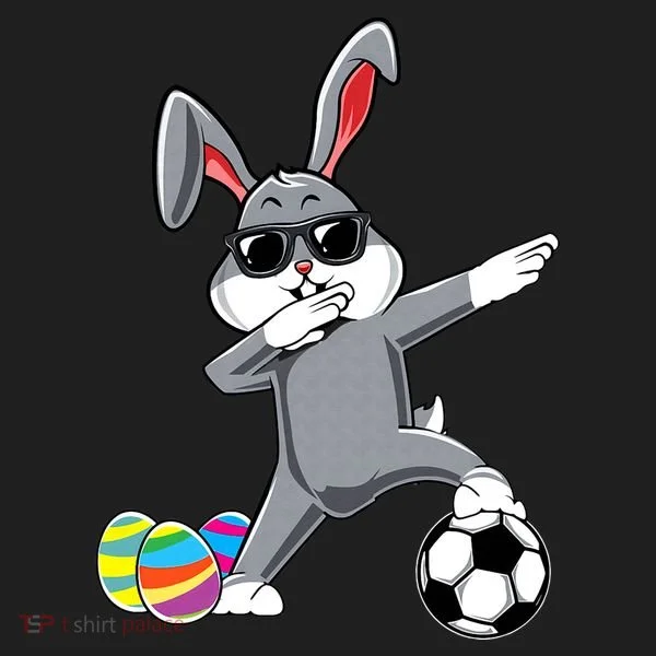Dabbing Easter Bunny Rabbit Dab Soccer Player Tumbler