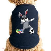 Dabbing Easter Bunny Rabbit Dab Soccer Player Doggie Tank thumb 0