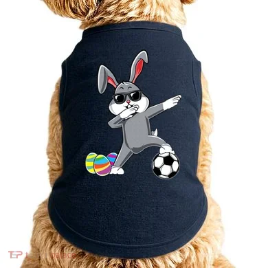 Dabbing Easter Bunny Rabbit Dab Soccer Player Doggie Tank