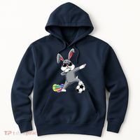 Dabbing Easter Bunny Rabbit Dab Soccer Player Hoodie thumb 0