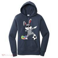 Dabbing Easter Bunny Rabbit Dab Soccer Player Women's Hoodie thumb 0