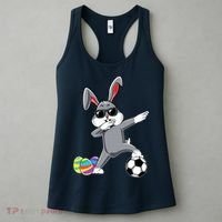 Dabbing Easter Bunny Rabbit Dab Soccer Player Women's Tank Top thumb 3
