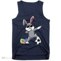 Dabbing Easter Bunny Rabbit Dab Soccer Player Tank Top thumb 0