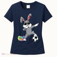 Dabbing Easter Bunny Rabbit Dab Soccer Player Women's T-Shirt thumb 0