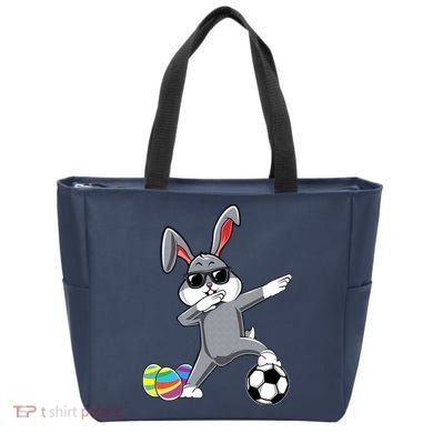 Dabbing Easter Bunny Rabbit Dab Soccer Player Tote Bag