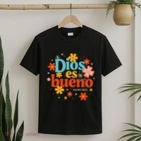 Dios Es Bueno Spanish Christian Jesus God Bible Religious T-Shirt thumb 2
