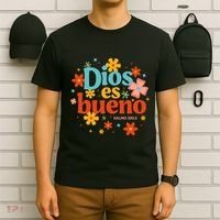 Dios Es Bueno Spanish Christian Jesus God Bible Religious T-Shirt thumb 6