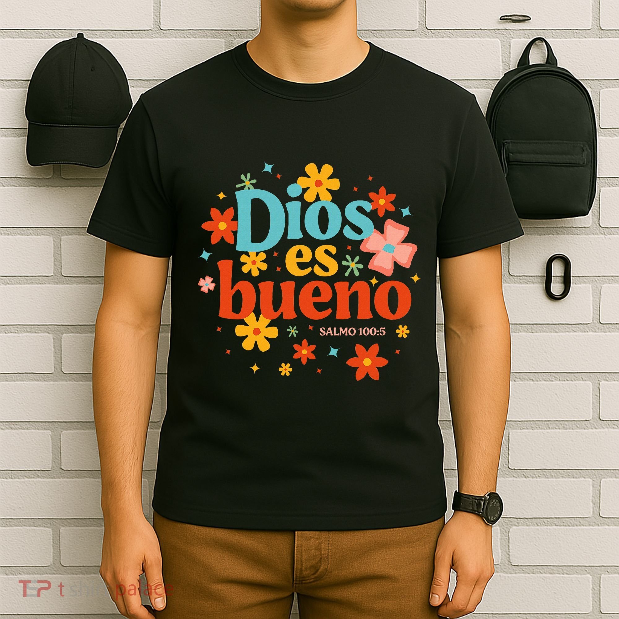 Dios Es Bueno Spanish Christian Jesus God Bible Religious T-Shirt