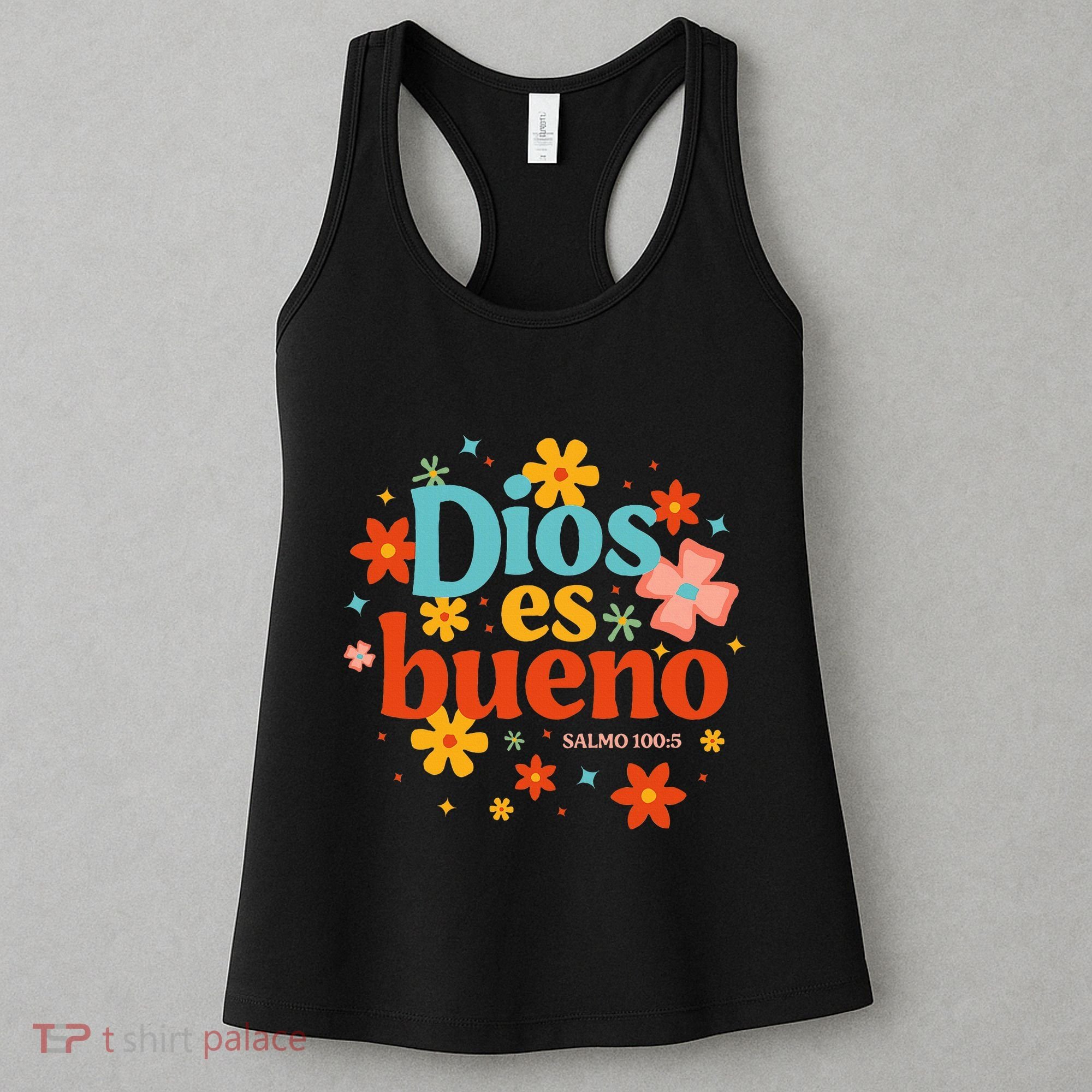 Dios Es Bueno Spanish Christian Jesus God Bible Religious Women's Tank Top