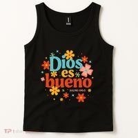 Dios Es Bueno Spanish Christian Jesus God Bible Religious Tank Top thumb 2