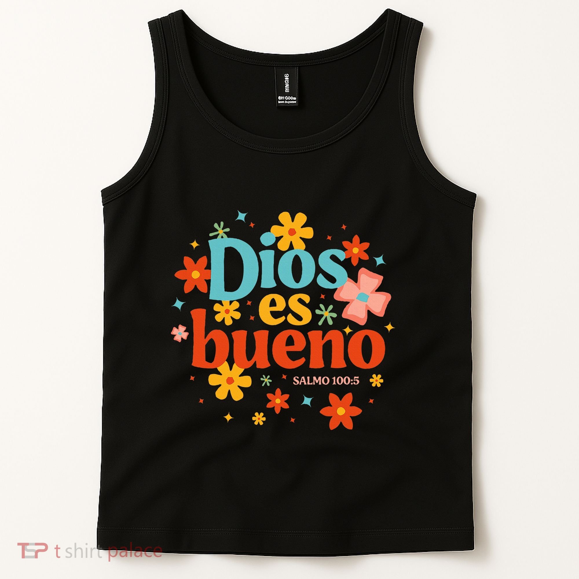Dios Es Bueno Spanish Christian Jesus God Bible Religious Tank Top