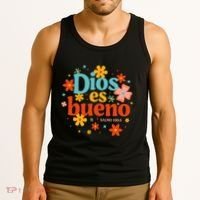 Dios Es Bueno Spanish Christian Jesus God Bible Religious Tank Top thumb 3