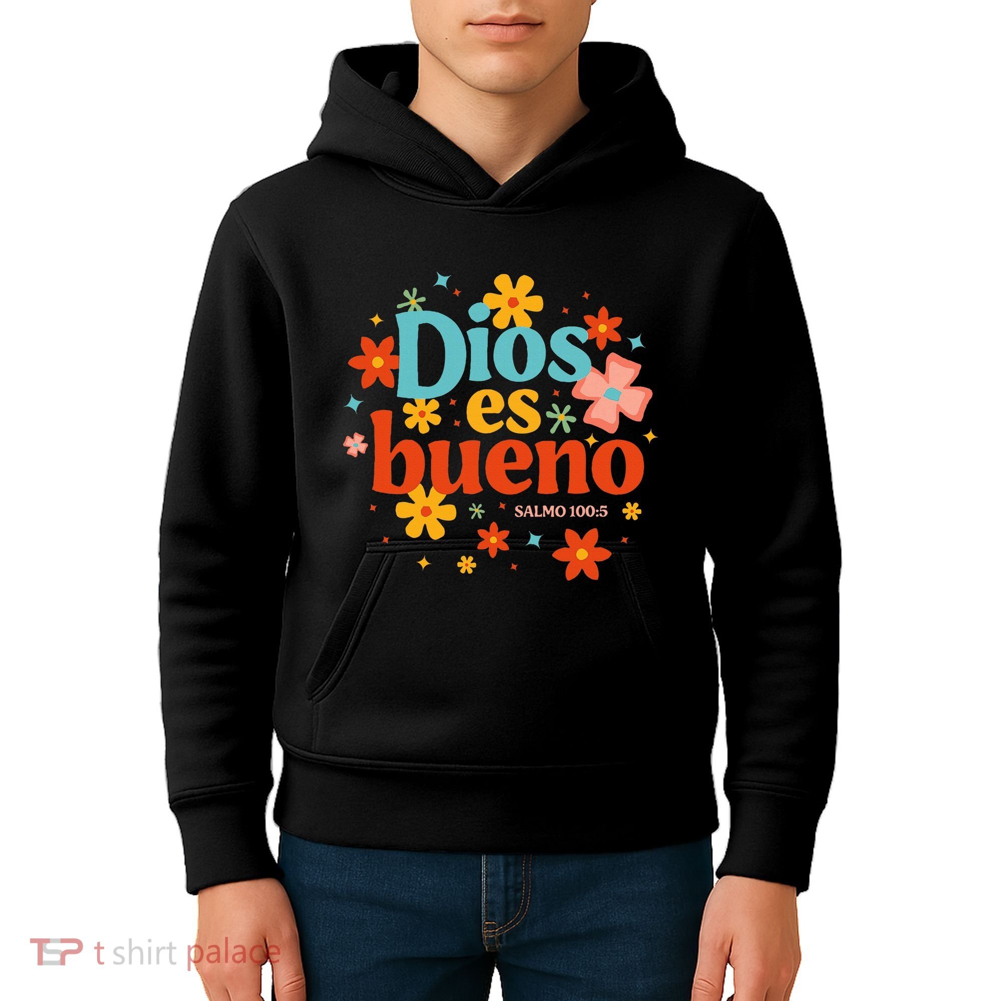 Dios Es Bueno Spanish Christian Jesus God Bible Religious Kids Hoodie