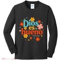 Dios Es Bueno Spanish Christian Jesus God Bible Religious Kids Long Sleeve Shirt thumb 0