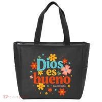 Dios Es Bueno Spanish Christian Jesus God Bible Religious Tote Bag thumb 0