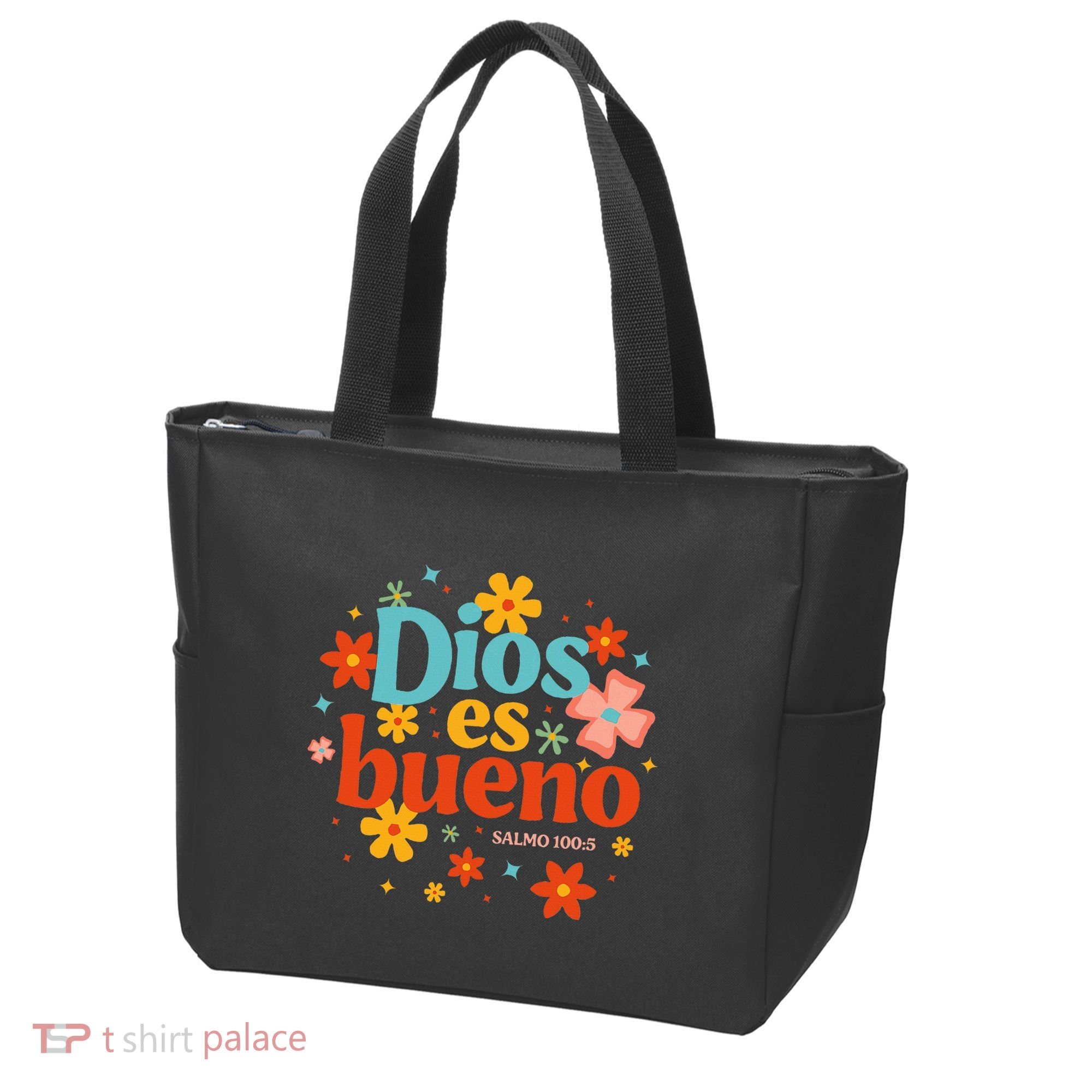 Dios Es Bueno Spanish Christian Jesus God Bible Religious Tote Bag
