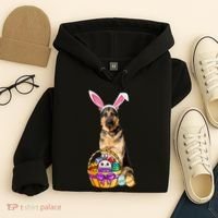 Dog Easter Bunny Cute Hoodie thumb 4