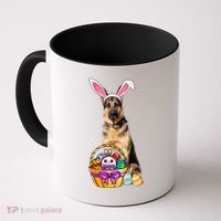 Dog Easter Bunny Cute Coffee Mug thumb 0